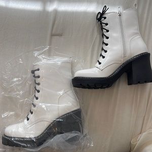 Madden Girl White Boots